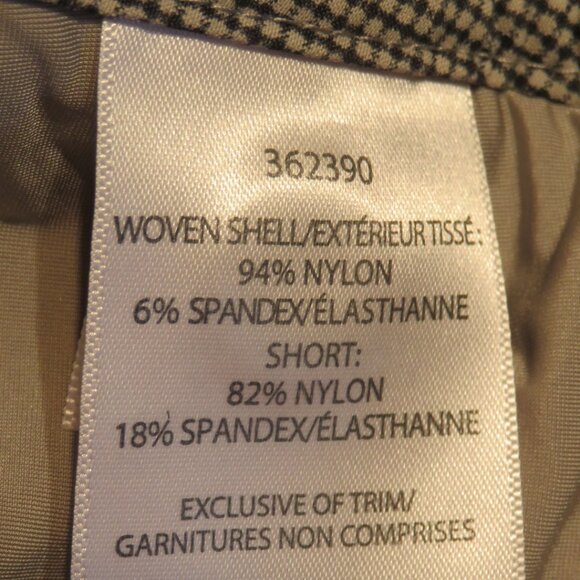 nwot Avia Black/White Check SKORT XS (K569) - Picture 5 of 5